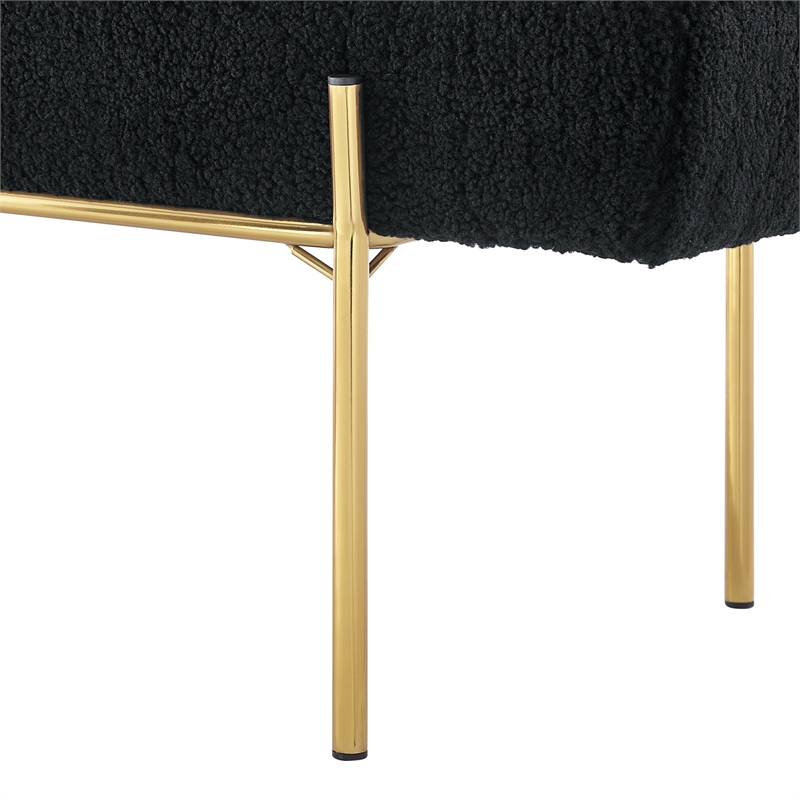 Posh Living Destiney Sherpa Bench Black