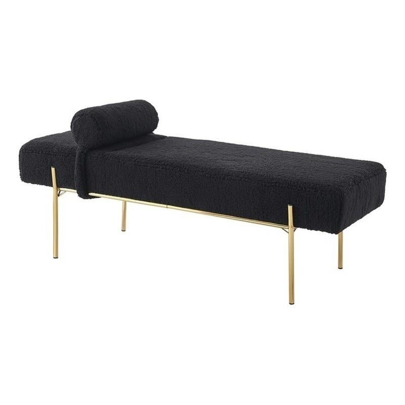 Posh Living Destiney Sherpa Bench Black
