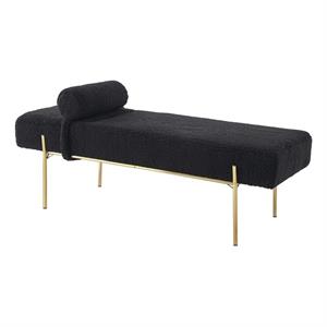 Posh Living Destiney Sherpa Bench Black