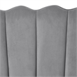 Posh Living Emaline Velvet Loveseat Grey