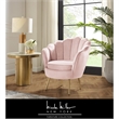 Posh Living Emaline Velvet Accent Chair Blush