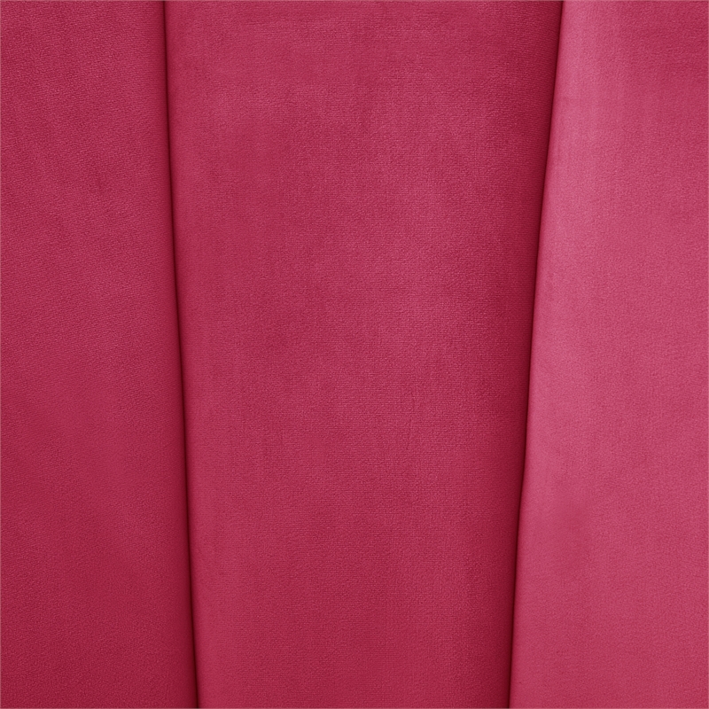 Posh Living Emaline Velvet Accent Chair Fuchsia