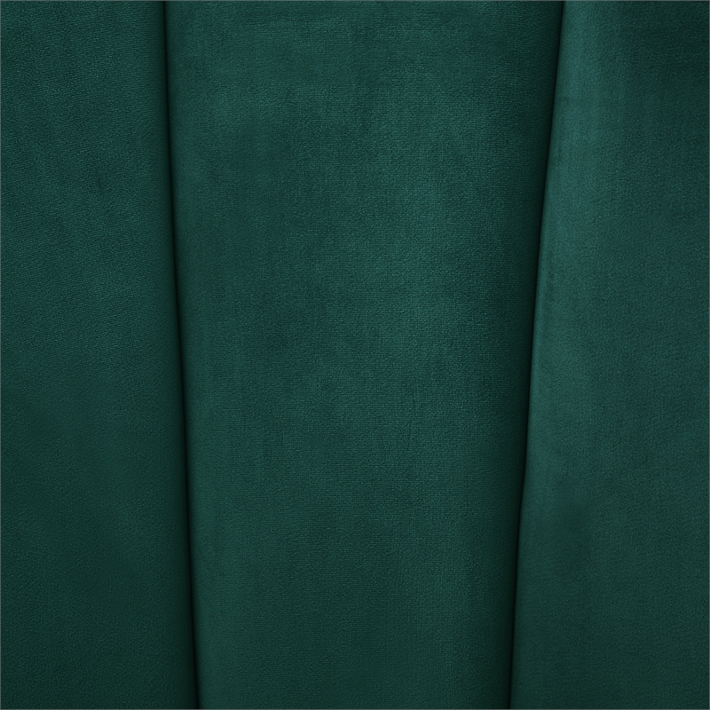 Posh Living Emaline Velvet Accent Chair Hunter Green