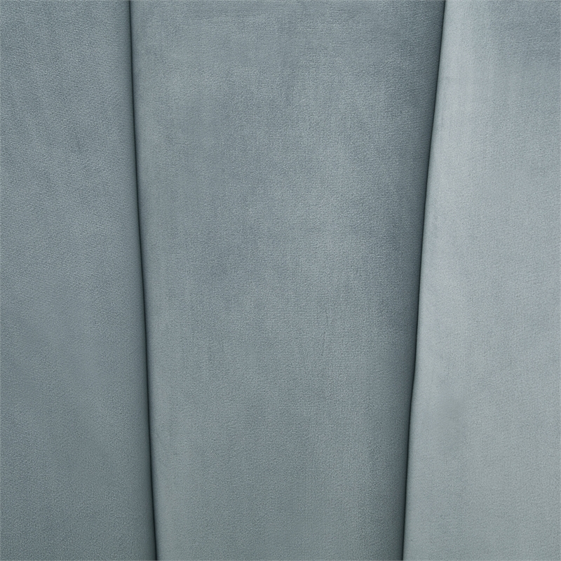 Posh Living Emaline Velvet Accent Chair Light Blue
