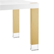 Posh Living Alaa  Dining Table White/Gold