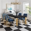 Posh Living Alaa  Dining Table Black/Gold