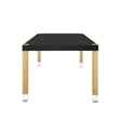 Posh Living Alaa  Dining Table Black/Gold