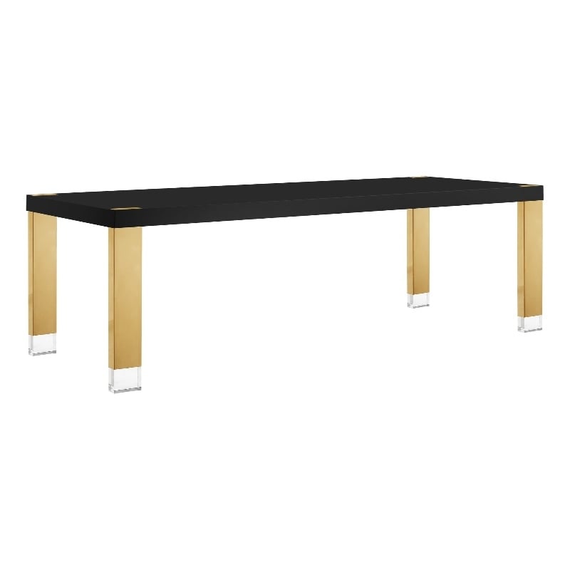 Posh Living Alaa  Dining Table Black/Gold