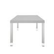 Posh Living Alaa  Dining Table Light Grey/Chrome