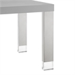 Posh Living Alaa  Dining Table Light Grey/Chrome