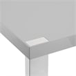 Posh Living Alaa  Dining Table Light Grey/Chrome