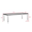 Posh Living Alaa  Dining Table Light Grey/Chrome