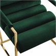 Posh Living Makynlee Velvet Accent Chair Hunter Green/Gold