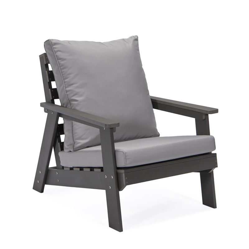 Posh Living Safia  Outdoor 3pc Seating Group Dark Grey