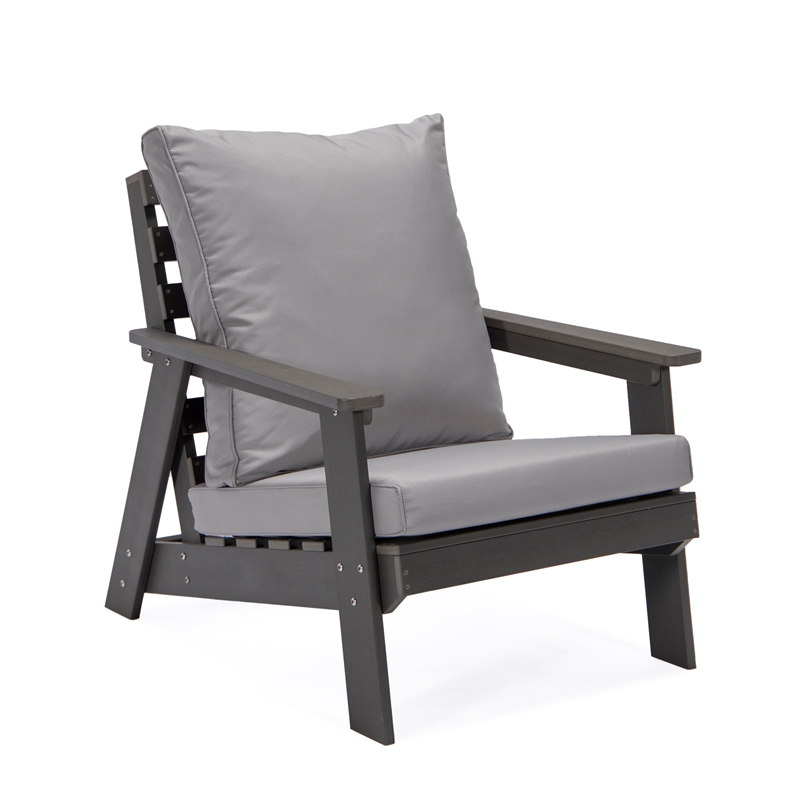 Posh Living Safia  Outdoor 3pc Seating Group Dark Grey