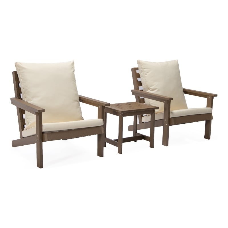 Posh Living Roberta  Outdoor 3pc Seating Group Teak