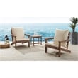 Posh Living Roberta  Outdoor 3pc Seating Group Teak