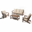 Posh Living Roberta  Outdoor 4pc Seating Group Teak
