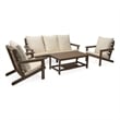 Posh Living Roberta  Outdoor 4pc Seating Group Teak