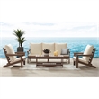 Posh Living Roberta  Outdoor 4pc Seating Group Teak
