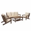 Posh Living Roberta  Outdoor 4pc Seating Group Teak