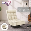 Posh Living Woodrow Linen Recliner/Floor Chair Beige