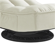 Posh Living Woodrow Linen Recliner/Floor Chair Beige