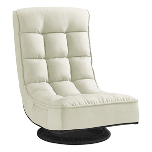 Posh Living Woodrow Linen Recliner/Floor Chair Beige