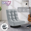Posh Living Woodrow Linen Recliner/Floor Chair Grey