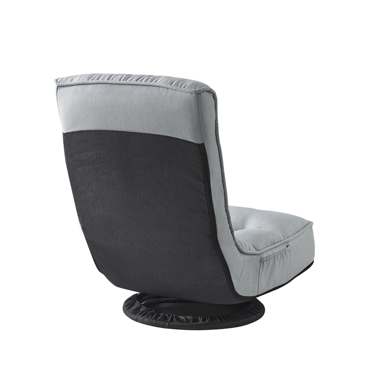 Posh Living Woodrow Linen Recliner/Floor Chair Grey