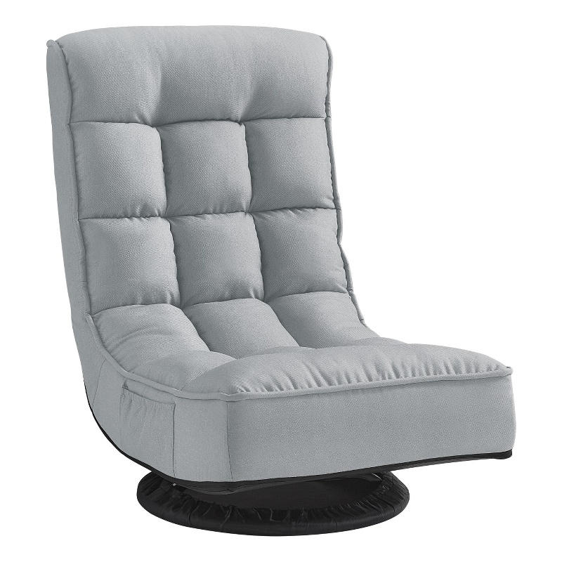 Posh Living Woodrow Linen Recliner/Floor Chair Grey