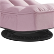 Posh Living Woodrow Linen Recliner/Floor Chair Pink