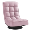 Posh Living Woodrow Linen Recliner/Floor Chair Pink