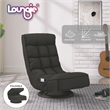 Posh Living Woodrow Linen Recliner/Floor Chair Black