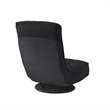 Posh Living Woodrow Linen Recliner/Floor Chair Black