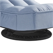 Posh Living Woodrow Linen Recliner/Floor Chair Blue