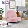 Posh Living Saeed Plush Recliner/Floor Chair Pink