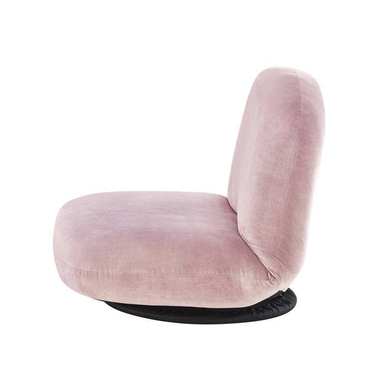 Posh Living Saeed Plush Recliner/Floor Chair Pink