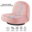Posh Living Saeed Plush Recliner/Floor Chair Pink