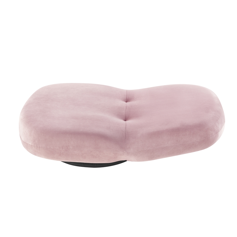 Posh Living Saeed Plush Recliner/Floor Chair Pink