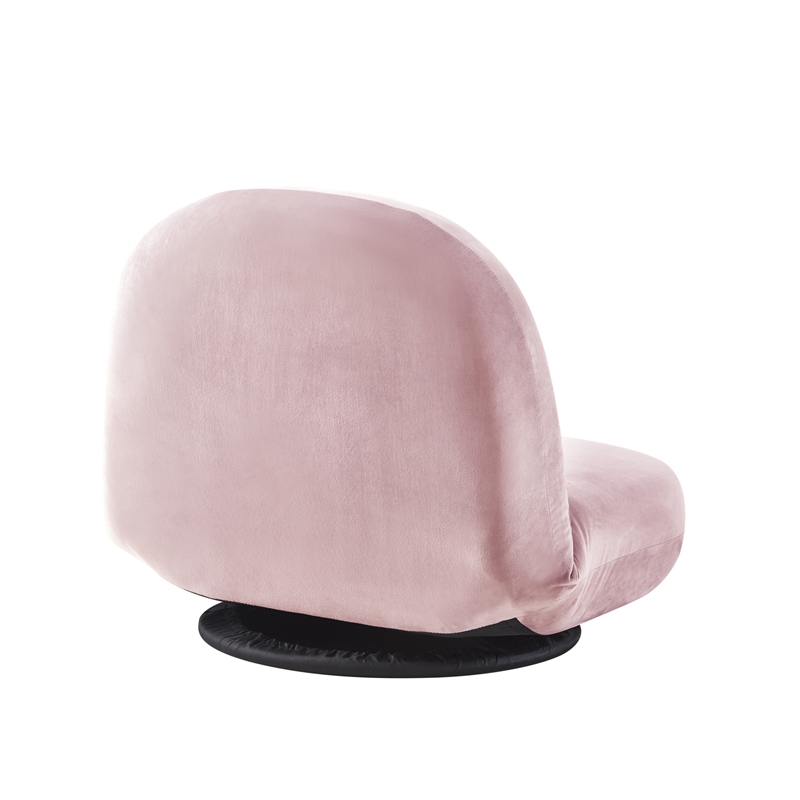 Posh Living Saeed Plush Recliner/Floor Chair Pink