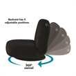 Posh Living Saeed Plush Recliner/Floor Chair Black