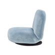 Posh Living Saeed Plush Recliner/Floor Chair Blue