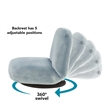 Posh Living Saeed Plush Recliner/Floor Chair Blue