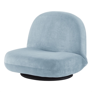 Posh Living Saeed Plush Recliner/Floor Chair Blue