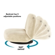 Posh Living Saeed Plush Recliner/Floor Chair Beige