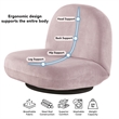 Posh Living Saeed Plush Recliner/Floor Chair Lavender