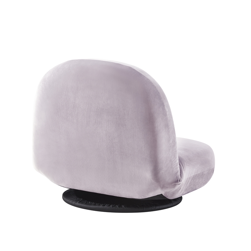 Posh Living Saeed Plush Recliner/Floor Chair Lavender