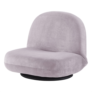 Posh Living Saeed Plush Recliner/Floor Chair Lavender