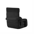 Posh Living Yuvraj Linen Recliner/Floor Chair Black